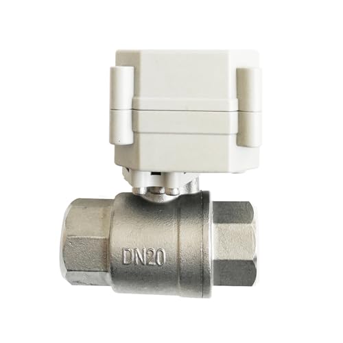 TF20-S2-A AC/DC9-24V 3 Drähte Elektrisches Kugelventil BSP- oder NPT-Gewinde Edelstahl 2-Wege 3/4 Zoll Betätigtes Ventil(Bsp,ACDC9V-24V-CR303) von CPDHJMZO