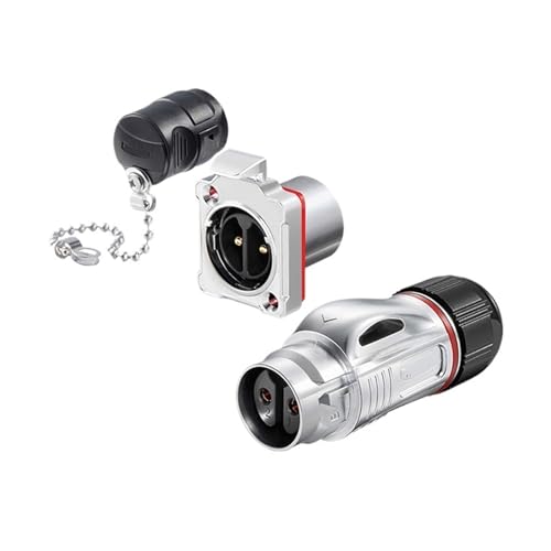 Verriegelungsdraht BD24 2-adriges Metall Industrieausrüstung Tragbarer 25A Power Crimpverbinder Luftfahrtstecker(Metal flange reverse installation) von CPDHJMZO