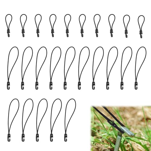Spanngummi mit Haken, 30 Stück Spanngummi (15 Stück 10 cm und 15 Stück 20 cm), Multifunktionaler Expander mit Haken für Campingplanen, Anhängerplanen, Ballnetze, Poolabdeckungen, Insektenschutznetze von CPENG