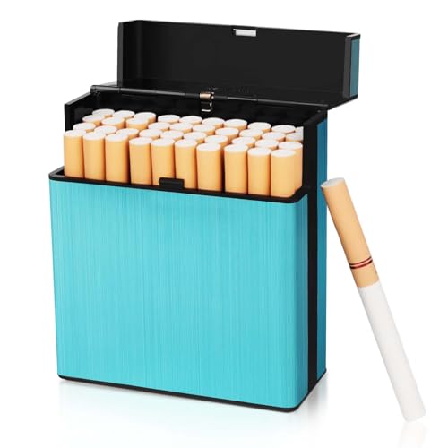 Zigarettenetui, Zigarettenbox mit Großem Fassungsvermögen, Fasst 40 Zigaretten, Flip Top Zigaretten Box, Druck- und Feuchtigkeitsbeständiges Versiegeltes Zigarettenetui, Geschenk für Raucherliebhaber Zigarettenetui, Zigarettenbox mit Großem Fassungsvermögen, Fasst 40 Zigaretten, Flip Top Zigaretten Box, Druck- und Feuchtigkeitsbeständiges Versiegeltes Zigarettenetui, Geschenk für Raucherliebhaber von CPENG