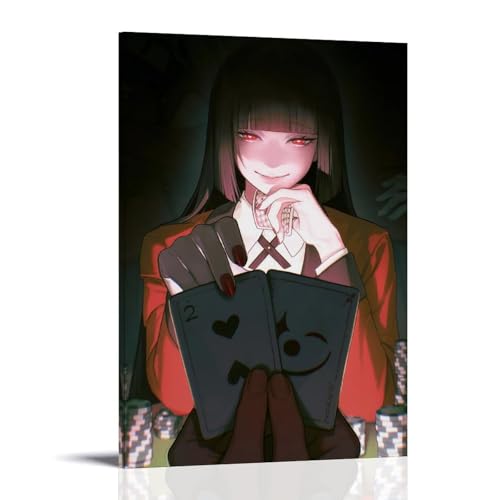 CPFSCWZP Kakegurui Leinwandposter, Motiv: beliebtes Anime und wundervolles Anime, Wandkunst, dekoratives Gemälde, Schlafzimmer, 40 x 60 cm, Rahmenstil CPFSCWZP Kakegurui Leinwandposter, Motiv: beliebtes Anime und wundervolles Anime, Wandkunst, dekoratives Gemälde, Schlafzimmer, 40 x 60 cm, Rahmenstil von CPFSCWZP