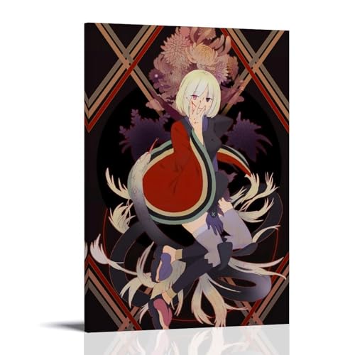CPFSCWZP Katanagatari Leinwandposter, Motiv: beliebtes Anime und wundervolles Anime, Wandkunst, dekoratives Gemälde, Poster, 60 x 90 cm, Rahmenstil von CPFSCWZP