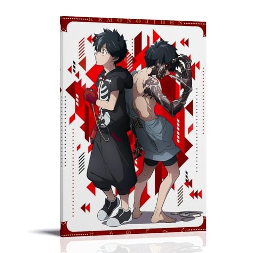 CPFSCWZP Kemono Jihen Beliebtes Anime- und wundervolles Anime-Leinwand-Poster, Wandkunst, dekoratives Gemälde, Schlafzimmer, Gemälde, Poster, 40 x 60 cm, Rahmenstil von CPFSCWZP