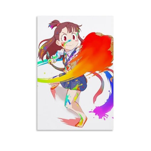 CPFSCWZP Leinwandposter Little Witch Academia, beliebter Anime und wunderbarer Anime, Wandkunst, dekoratives Gemälde, Poster, 20 x 30 cm, ungerahmter Stil von CPFSCWZP