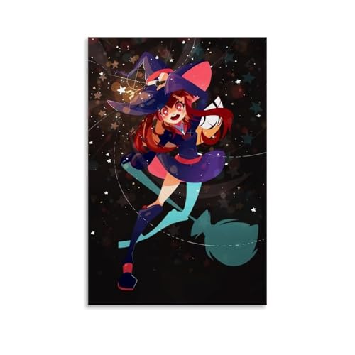 CPFSCWZP Leinwandposter Little Witch Academia, beliebter Anime und wunderbarer Anime, Wandkunst, dekoratives Gemälde, Poster, 60 x 90 cm, ungerahmter Stil von CPFSCWZP