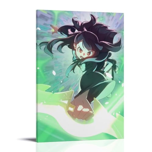 CPFSCWZP Leinwandposter Little Witch Academia, beliebter Anime und wunderbarer Anime, Wandkunst, dekoratives Gemälde, Schlafzimmer, 60 x 90 cm, Rahmenstil von CPFSCWZP