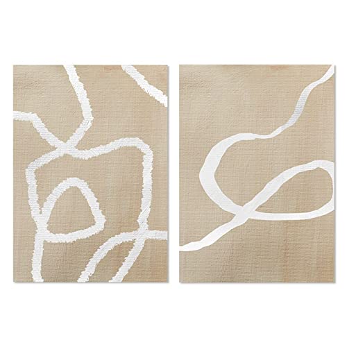 CPGG Wandbilder 2Er Set Abstrakte Linie Beige Weiß Boho Poster Wandkunst Leinwand Malerei Drucke Bilder Moderne Wohnzimmer Inneneinrichtung Heimdekoration-60x80cm Ungerahmt CPGG Wandbilder 2Er Set Abstrakte Linie Beige Weiß Boho Poster Wandkunst Leinwand Malerei Drucke Bilder Moderne Wohnzimmer Inneneinrichtung Heimdekoration-60x80cm Ungerahmt von CPGG