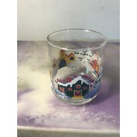 Vintage Weihnachtsdorf Glasgeschirr Trinkgeschirr Urlaub Glas Wie Neu - Felsen Super Süß von CPJCollectibles