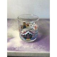 Vintage Weihnachtsdorf Glasgeschirr Trinkgeschirr Urlaub Glas Wie Neu - Felsen Super Süß von CPJCollectibles