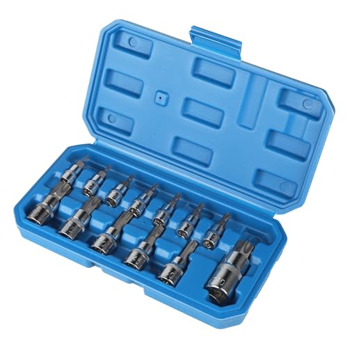 CPROSP 13-tlg Vielzahn Nuss Satz 1/2'', 1/4'', 3/8'', Innen Vielzahnnuss T8 T10 T15 T20 T25 T27 T30 T40 T45 T50 T55 T60 T70 mit Bewahrungsbox CPROSP 13-tlg Vielzahn Nuss Satz 1/2'', 1/4'', 3/8'', Innen Vielzahnnuss T8 T10 T15 T20 T25 T27 T30 T40 T45 T50 T55 T60 T70 mit Bewahrungsbox von CPROSP