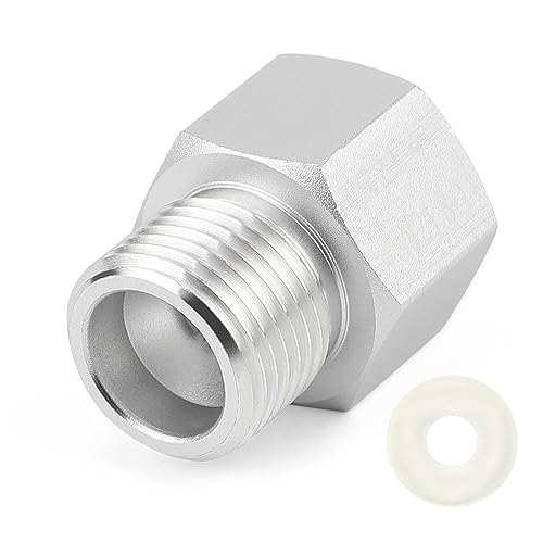 CPROSP CO2 Adapter aus Aluminum, CO2 Refill Adapter für W21.8-14 Ventil CO2 Behälter, CO2 Flaschen Adapter zum Unfüllen von CPROSP
