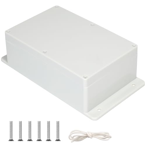 CPROSP Feuchtraumdosen Abzweigdose Wasserdicht IP65 Aufputz-Abzweigkasten 230 x 150 x 85 mm mit Befestigungsohren, Weiß CPROSP Feuchtraumdosen Abzweigdose Wasserdicht IP65 Aufputz-Abzweigkasten 230 x 150 x 85 mm mit Befestigungsohren, Weiß von CPROSP