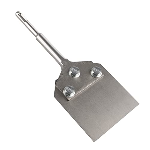 CPROSP SDS-Plus Spachtelmeissel Fliesenmeißel 250x100mm, zum Abtragen von Bodenbelägen und Beschichtungen in Verbindung mit Abbruchgeräten von CPROSP