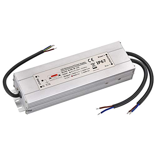 LED Trafo 12V 300W 25A IP67,geeignet für LED Stripes und Leuchtmittel,Upgrade Transformator Netzteil Driver 230V auf DC12V Wasserdicht von CPROSP