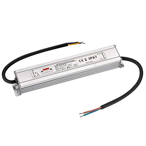 LED Trafo 12V 50W 4,16A IP67,geeignet für LED Stripes und Leuchtmittel,Upgrade Transformator Netzteil Driver 230V auf DC12V Wasserdicht von CPROSP