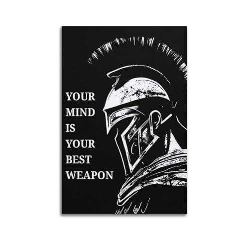 CPSIETBFU Sparta inspirierendes Retro-Poster, dekoratives Gemälde, Leinwand, Wandposter und Kunstdruck, moderne Familienschlafzimmer-Dekoration, Poster, 50 x 75 cm von CPSIETBFU