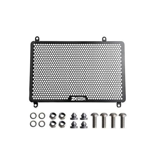 CPXCTZFZUB Kühlergrill Schutzgitter Abdeckgitter Für ZX4RR ZX-4R SE ZX-4 RR ZX25R ZX-25R 2020-2023 Motorrad Kühlergrill Wache Schutz Grill Abdeckung (ZX-25R Logo) von CPXCTZFZUB