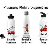 Sb69 Feuerwehr Aluminiumflasche, Stahlflasche, Thermosflasche Zum Personalisieren, Personalisiertes Geschenk, Wiederverwendbares Kinderwasserflasche Sb69 Feuerwehr Aluminiumflasche, Stahlflasche, Thermosflasche Zum Personalisieren, Personalisiertes Geschenk, Wiederverwendbares Kinderwasserflasche von CPersonnalisable
