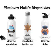Sb74 Polizei Aluminiumflasche, Stahlflasche, Thermosflasche Zum Personalisieren, Personalisiertes Geschenk, Wiederverwendbares Vornamenflasche Sb74 Polizei Aluminiumflasche, Stahlflasche, Thermosflasche Zum Personalisieren, Personalisiertes Geschenk, Wiederverwendbares Vornamenflasche von CPersonnalisable