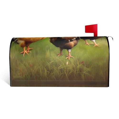 Briefkastenabdeckung, 64,8 x 53,3 cm, Briefkastenabdeckungs-Set mit Hahn-Aufdruck, strapazierfähiges Oxford-Gewebe Briefkastenabdeckung, 64,8 x 53,3 cm, Briefkastenabdeckungs-Set mit Hahn-Aufdruck, strapazierfähiges Oxford-Gewebe von CPyuqw