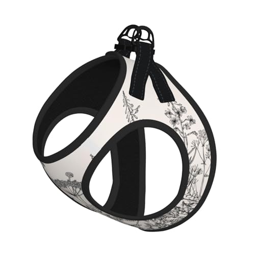 L Haustier-Leine, Weste und Hundegeschirr, kleine Größe, mit Blumenkräutern, botanischer Gravur, mit Schnalle, Hundebegleiter, Outdoor-Reisen L Haustier-Leine, Weste und Hundegeschirr, kleine Größe, mit Blumenkräutern, botanischer Gravur, mit Schnalle, Hundebegleiter, Outdoor-Reisen von CPyuqw