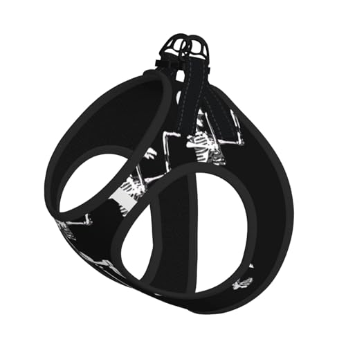 M Haustier-Leine, Weste und Hundegeschirr, klein, Halloween, bewegliches Skelett-Totenkopf-Druck, Leinen-Set mit Schnalle, Hundebegleiter, Outdoor-Reisen M Haustier-Leine, Weste und Hundegeschirr, klein, Halloween, bewegliches Skelett-Totenkopf-Druck, Leinen-Set mit Schnalle, Hundebegleiter, Outdoor-Reisen von CPyuqw