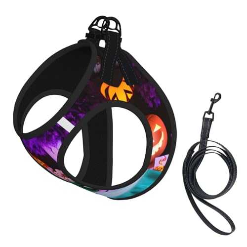 M Haustier-Leine, Weste und Hundegeschirr, klein, für Halloween, Karneval, Party, bedruckt, mit Schnalle, Hundebegleiter, Outdoor-Reisen M Haustier-Leine, Weste und Hundegeschirr, klein, für Halloween, Karneval, Party, bedruckt, mit Schnalle, Hundebegleiter, Outdoor-Reisen von CPyuqw
