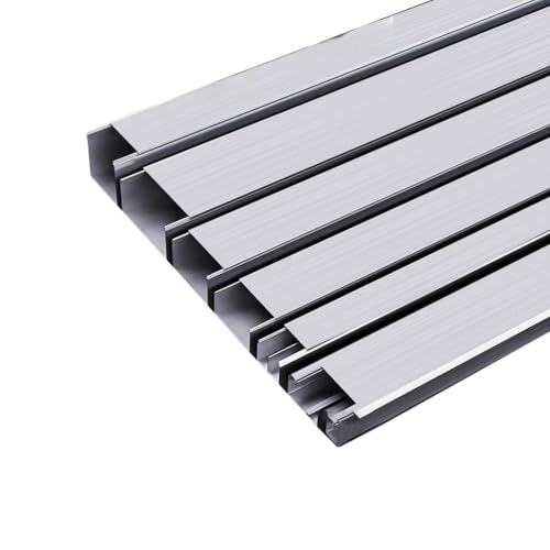 Aluminiumlegierung halbkreis Selbstaufkleberkabel Aluminium-Kabelkanal, 1 m, mehrere Größen, for den Innen- und Außenbereich(30x30mm) von CQAHDSEVF