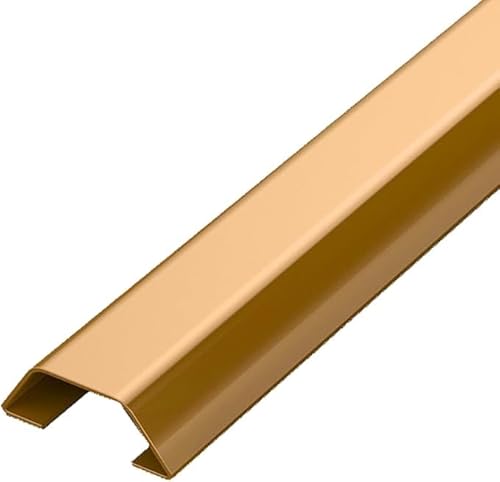 Aluminiumlegierung halbkreis Selbstaufkleberkabel Bodenkabelabdeckung aus Edelstahl, 2 Stück, 1 m, mehrfarbig, mehrere Größen(Roze,2#) von CQAHDSEVF