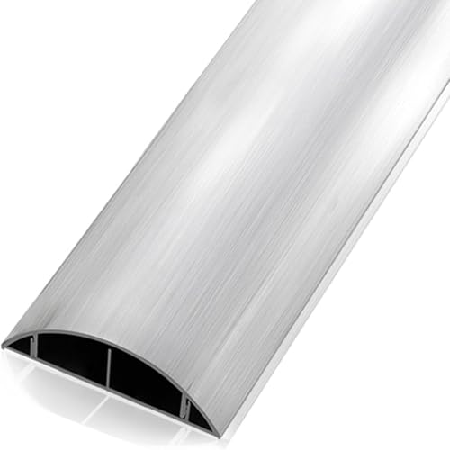 Aluminiumlegierung halbkreis Selbstaufkleberkabel Kabelkanal for Wand, Aluminium, Kabelkanal, TV-Kabel, Halterung, Drahtverbinder, 1 m, mehrere Größen(3) von CQAHDSEVF