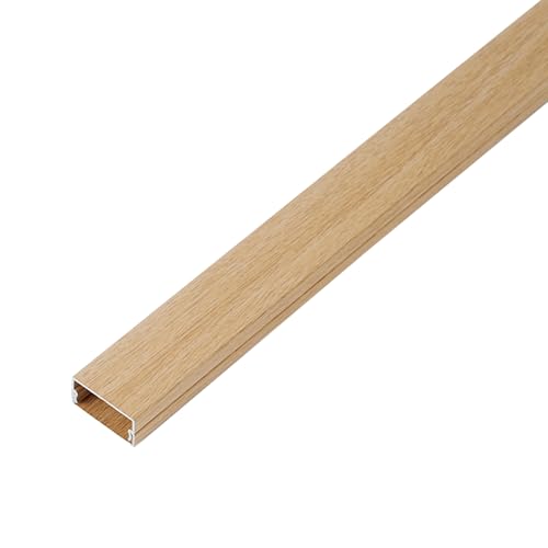 Aluminiumlegierung halbkreis Selbstaufkleberkabel Quadratische Box PVC-Kabelkanal, selbstklebende Bodendrahtabdeckung, 1 m, mehrfarbig, mehrere Größen(B,20x10mm) von CQAHDSEVF
