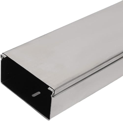 Aluminiumlegierung halbkreis Selbstaufkleberkabel Selbstklebende Kabelabdeckung for Kabelkanäle, silberfarben, mehrere Größen, 2 Stück(50 * 25mm) von CQAHDSEVF