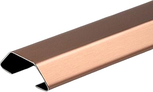 Aluminiumlegierung halbkreis Selbstaufkleberkabel TV-Kabelabdeckung zur Wandmontage, selbstklebend, mehrfarbig, mehrere Größen, 2 Stück, 1 m(Matte Pink,5#) von CQAHDSEVF