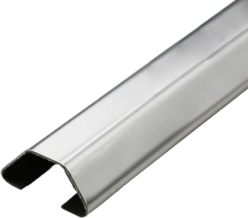 Aluminiumlegierung halbkreis Selbstaufkleberkabel TV-Kabelabdeckung zur Wandmontage, selbstklebend, mehrfarbig, mehrere Größen, 2 Stück, 1 m(Silver,5#) von CQAHDSEVF