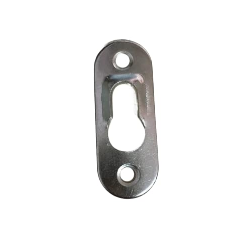 Augenverriegelung, 10 Stück Schlüsselloch-Kleiderbügel aus Karbonstahl, silberfarben, 37–42 mm(37mm) von CQAHDSEVF