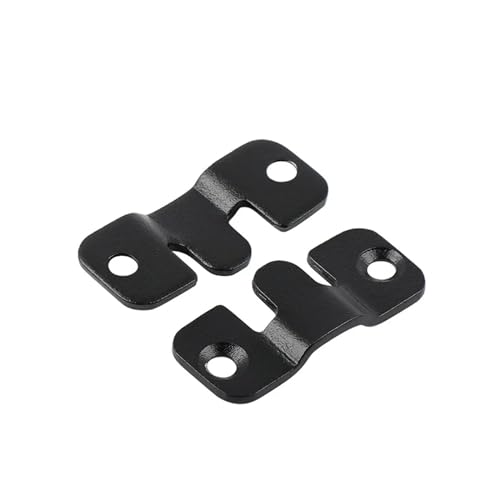 Augenverriegelung, 4 Stück Edelstahl Ineinander greifende Unterputz-Bildaufhänger, mehrfarbig, mehrere Größen(Black,19 * 44mm) von CQAHDSEVF