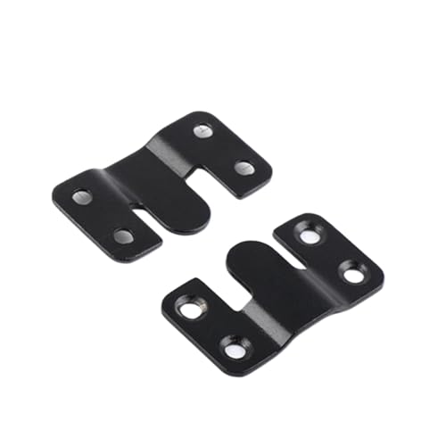 Augenverriegelung, 4 Stück Edelstahl Ineinander greifende Unterputz-Bildaufhänger, mehrfarbig, mehrere Größen(Black,30 * 54mm) von CQAHDSEVF