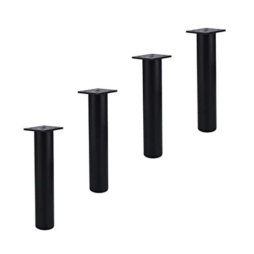 CQAHDSEVF Möbel Beine, 4 Stück verstellbare Möbelbeine aus Aluminiumlegierung, Mehrfarbig, mehrere Größen(Black,15cm/5.9in) von CQAHDSEVF