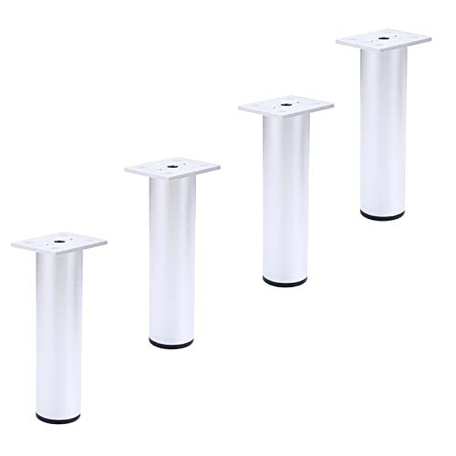 CQAHDSEVF Möbel Beine, 4 Stück verstellbare Möbelbeine aus Aluminiumlegierung, Mehrfarbig, mehrere Größen(Silver,8cm/3.1in) von CQAHDSEVF