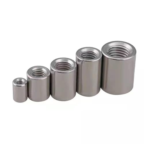 Hülsen-Stift-Stiftbolzen-Mutter, Verlängerte Rundmuttern, verdickte Rundverbindungsmutter, Kupplungsmutter aus Edelstahl 304(M8x10x10(4pcs)) von CQAHDSEVF