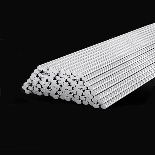 Runde Metallstangen im Durchmesser, 40 Stück Edelstahlstäbe mit einer Länge von 500 mm, Kombination aus massiven Rundstäben Edelstahl 304 einem Durchmesser 1 und,5–9(1mm+1.5mm) von CQAHDSEVF