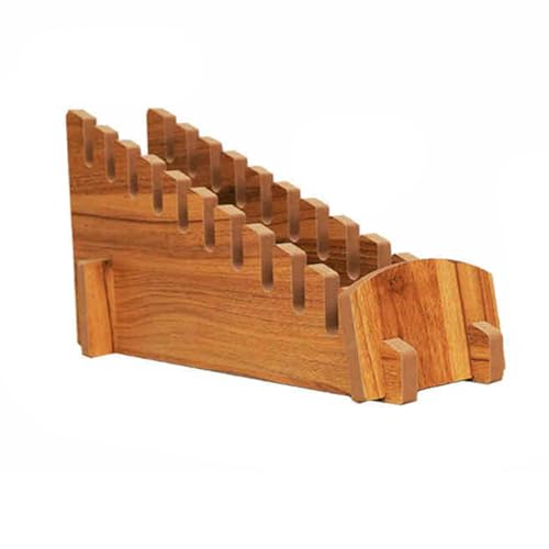 CQCCQ Bodenhalter-Plattenlagerregal aus Holz in Ausstellungshallen, Ausstellungsständer for Fliesenmuster, for Ausstellungsräume und Geschäfte (Schwarz, Holz)(Wood,59.2x17.5x31.2cm) von CQCCQ