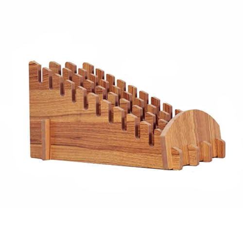 CQCCQ Bodenhalter-Plattenlagerregal aus Holz in Ausstellungshallen, Ausstellungsständer for Fliesenmuster, for Ausstellungsräume und Geschäfte (Schwarz, Holz)(Wood,59.2x38x31.2cm) von CQCCQ