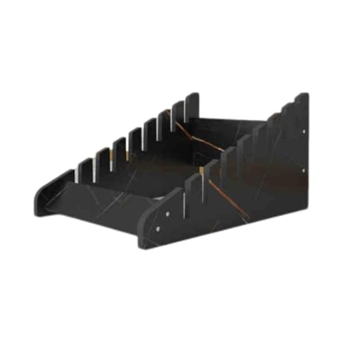 CQCCQ Bodenhalter aus Holz und Plattenlagerregal for Ausstellungshallen, Probenlagerregal stehend, Einlegefliesen-Probenhalter(59x43x32cm) von CQCCQ