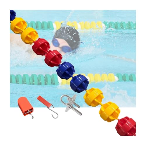 CQCCQ Sicherheitsseil mit Schwimmkörpern, Bahnleine for Poolausrüstung, Schwimmbadboje, Bahnteilerzubehör, for den Strand(Nylon Rope,1 Meter) von CQCCQ