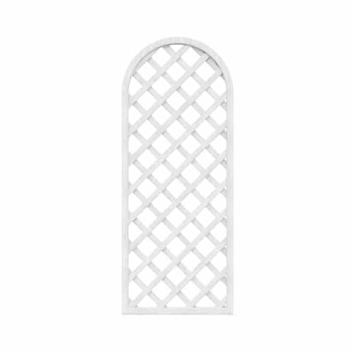 CQCCQ Sichtschutzzaun aus Holz, dekoratives Paneel for den Außen- oder Innenbereich, Pflanzenstützrahmen, for Terrasse, Deck, Rasen, Garten, Hinterhof(White,60x150cm) von CQCCQ