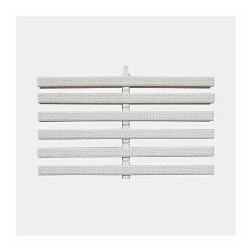 CQCCQ Überlaufgitter for die Entwässerung von Schwimmbädern, Bodenablaufabdeckung mit Abflussgitter, rechteckiges PP-Entwässerungsgitter, for Terrassenpools(25x100cm/5pcs) von CQCCQ