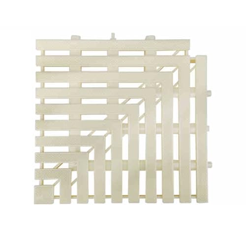 CQCCQ Überlaufgitter im rechten Winkel (90 Grad), Bodenablaufabdeckung aus Kunststoff for Pools, Aktivitätsgitterabdeckung mit Textur, for Terrassenpools(25x100cm/1pcs) von CQCCQ