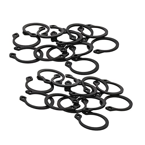 100 Stück C-Clips Externe Sicherungsringe, 65Mn Stahl Sicherungsring Snap Externer Sicherungsring 15-19Mm for Achsenwellen(18mm) von CQCQC