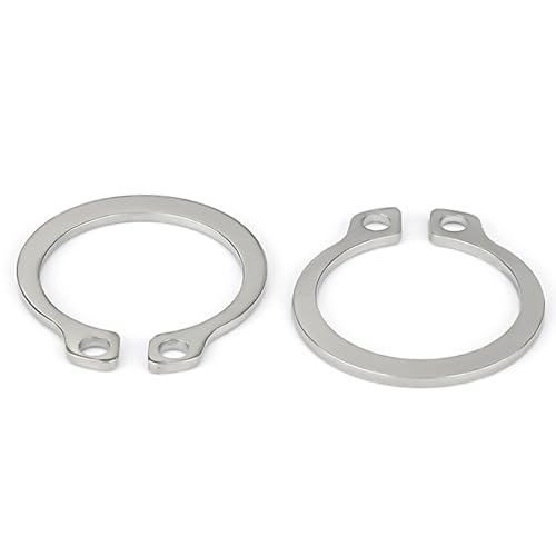 2 Stück 120–145 mm externe Sicherungsringe, C-Clip-Sicherungsringe aus Edelstahl 304 for die Wellensicherung von Maschinenlagern(145mm) von CQCQC